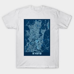 Kyoto - Japan Peace City Map T-Shirt